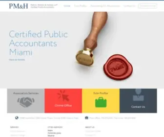 PMHcpas.com(Certified Public Accountant Miami) Screenshot