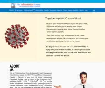 Pmhouse.org(PMHOUSE Project Management Information House) Screenshot
