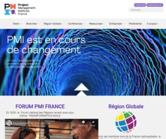 Pmi-France.org(Bienvenue sur le site du Chapitre PMI France) Screenshot