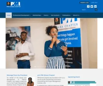 Pmi-Ghana.org(PMI Ghana Chapter) Screenshot