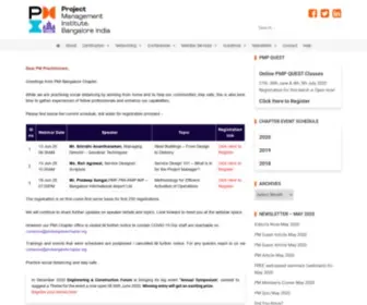 Pmibangalorechapter.in(PMI Bangalore Chapter) Screenshot