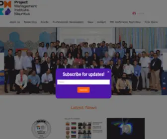 Pmimauritius.com(PMI Chapter of Mauritius is the official Project Management Institute (PMI)) Screenshot
