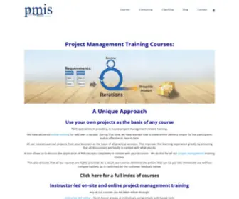 Pmis-Consulting.com(A unique approach to Project Management Training) Screenshot