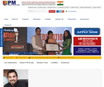 Pmkami.com(P M Group of institutions) Screenshot