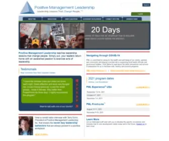 Pmlexperience.com(Positive Management Leadership) Screenshot