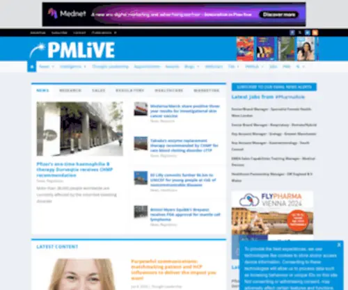 Pmlive.com(Pharmaceutical industry news) Screenshot