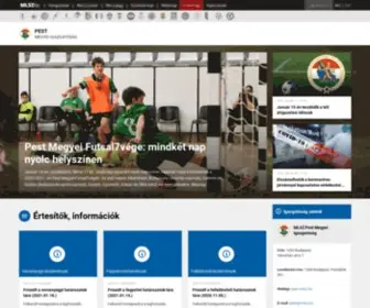 PMLSZ.hu(Pest Megyei Labdarúgó Szövetség) Screenshot