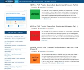 Pmpexamsprep.com(Free PMP Exam Study) Screenshot