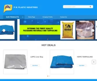 PMplastic.co.in(P. M. PLASTIC INDUSTRIES) Screenshot