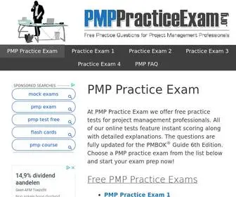 PMPpracticeexam.org(PMP Practice Exam) Screenshot