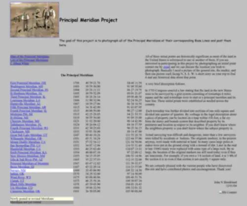 PMproject.org(Principal Meridian Project) Screenshot