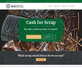 Pmrecycling.com.au(Peninsula Metal Recycling) Screenshot