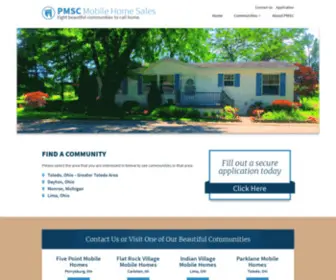 PMSC1.com(PMSC Mobile Home Sales) Screenshot