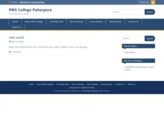 PMscollegepaharpura.com(My WordPress Blog) Screenshot