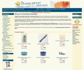 Pmsoup.com(The Prairie Moon Company) Screenshot