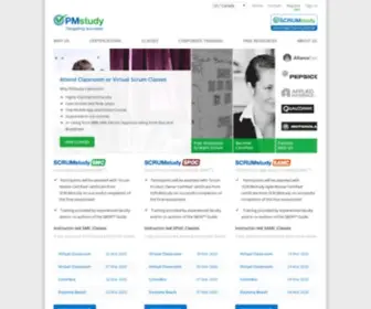PMstudy.com(A leading SCRUMstudy Authorized Training Partner) Screenshot