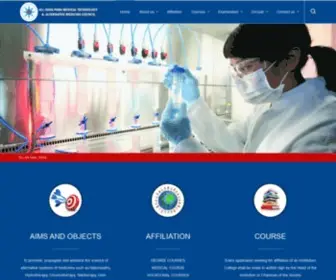 PMtcouncil.com(ALL INDIA PARA MEDICAL TECHNOLOGY & ALTERNATIVE MEDICINE COUNCIL) Screenshot