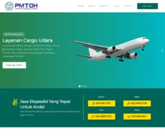 Pmtohcargo.com(Jasa Ekspedisi Murah Dan Terbaik Indonesia PMTOH Cargo) Screenshot