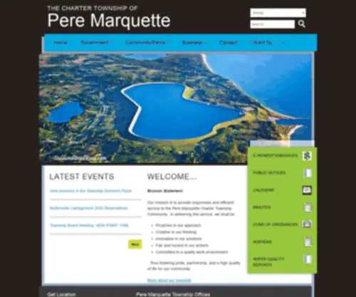 PMTWP.org(Pere Marquette Charter Township) Screenshot