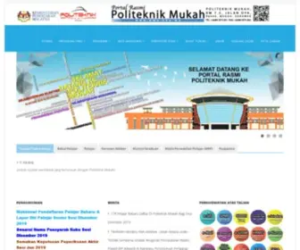 Pmu.edu.my(Portal Rasmi Politeknik Mukah (PMU)) Screenshot