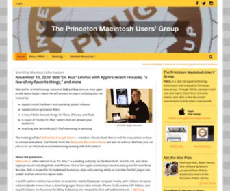 Pmug-NJ.org(Princeton Macintosh Users' Group) Screenshot