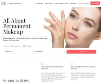 Pmuhub.com(Ultimate Permanent Makeup Resource & Community) Screenshot