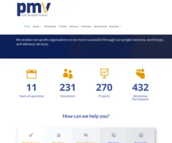 PMV.org(PMV is a Vancouver based organization) Screenshot