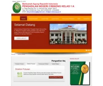 PN-Cibinong.go.id(Pengadilan Negeri Cibinong Kelas 1 A) Screenshot