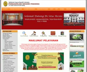 PN-Padang.go.id(Pengadilan Negeri Padang) Screenshot