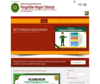 PN-Sidoarjo.go.id(Pengadilan Negeri Sidoarjo) Screenshot