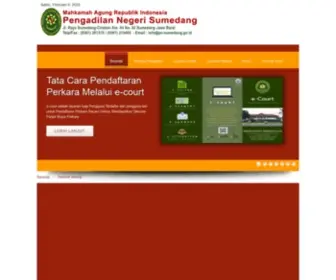 PN-Sumedang.go.id(Website Pengadilan Negeri Sumedang) Screenshot