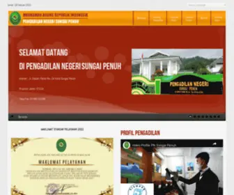 PN-Sungaipenuh.go.id(PN Sungaipenuh) Screenshot