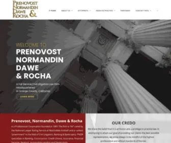 PNBD.com(Full Service Civil Litigation Law Firm in Orange County) Screenshot