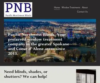 PNblinds.com(Pacific Northwest Blinds) Screenshot