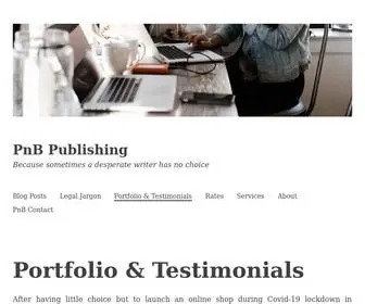 PNbpublishing.com(Mel Bateson of PnB Publishing) Screenshot