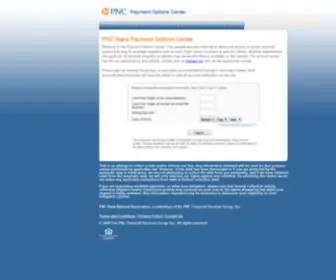 PNcpaymentoptions.com(PNC Payment Options Center) Screenshot