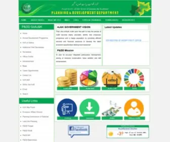 Pndajk.gov.pk(Planning & Development Department AJ&K) Screenshot