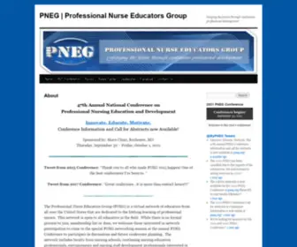 Pneg.org(Professional Nurse Educators Group) Screenshot