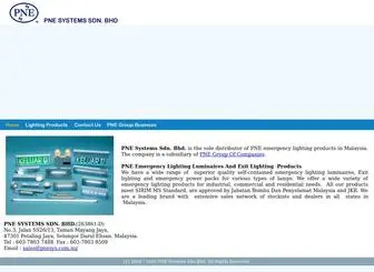 Pnesys.com.my(PNE Systems Sdn Bhd) Screenshot