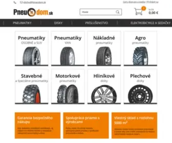 Pneudom.sk(Pneumatiky a disky) Screenshot