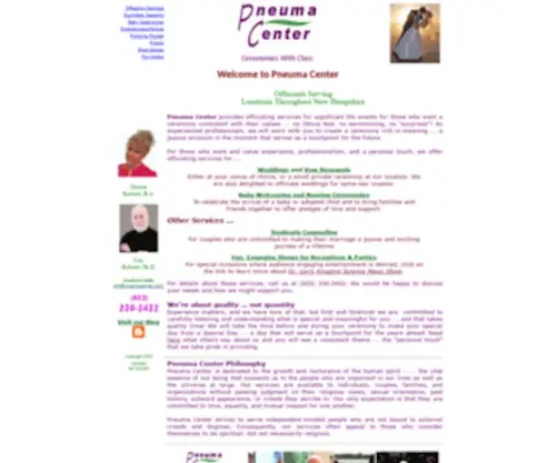 Pneumacenter.com(Pneuma Center) Screenshot