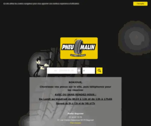 Pneumalin.fr(Pneu pas cher Pneu Malin) Screenshot
