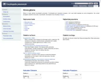 Pneumatyka.info.pl(Encyklopedia pneumatyki) Screenshot