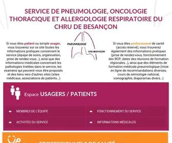 Pneumologie-Chu-Besancon.fr(Pneumologie) Screenshot