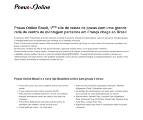 Pneus-Online-Brasil.com.br(Pneus Online Brasil) Screenshot
