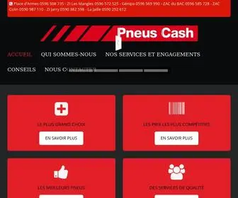 Pneuscash.com(Votre spécialiste du pneu en Martinique et Guadeloupe) Screenshot