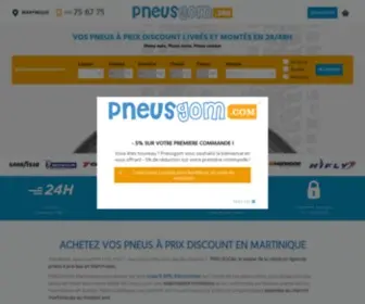 Pneusgom.mq(Pneusgom Martinique : vente de pneus 972 en ligne à prix discount) Screenshot