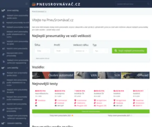 Pneusrovnavac.cz(Pneusrovnavac) Screenshot