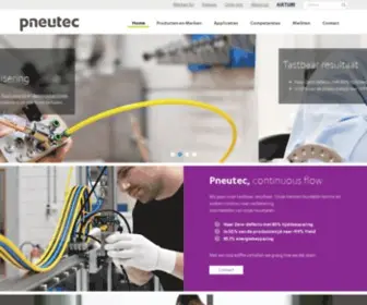 Pneutec.nl(Uw specialist in industriële automatisering) Screenshot