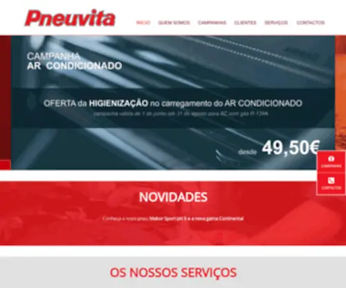 Pneuvita.pt(Pneus, Mecânica e Acessórios auto) Screenshot